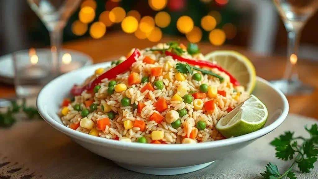 Arroz à Grega Colorido para Réveillon