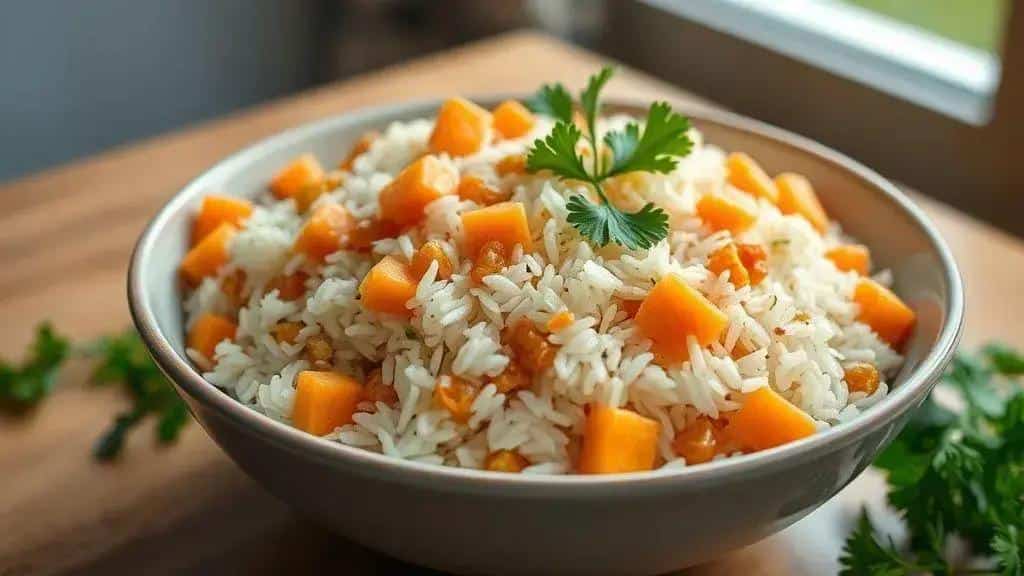 Arroz com Passas e Cenoura