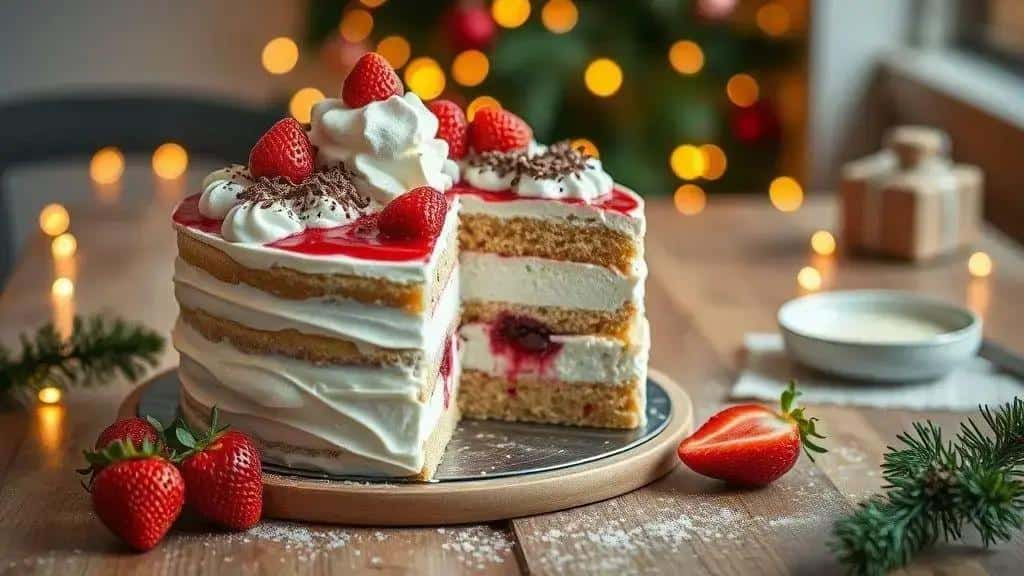 Bolo de Sorvete Natalino