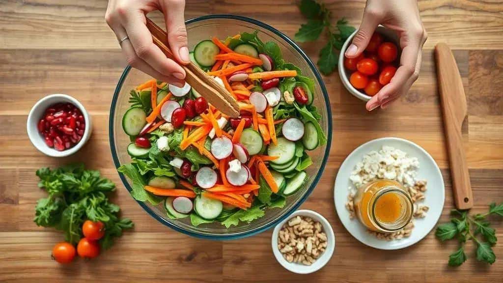 Como preparar a salada colorida de Natal