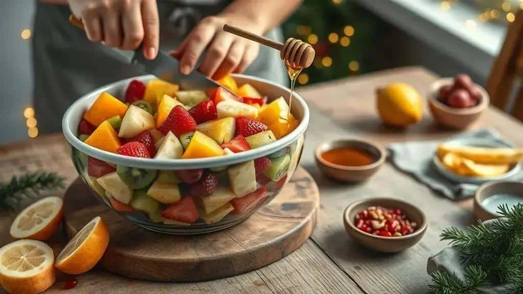 Como preparar a salada de frutas da época passo a passo