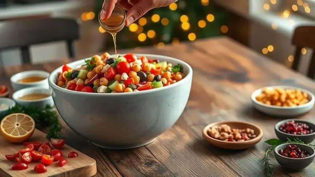 Como preparar a salada de grão-de-bico passo a passo