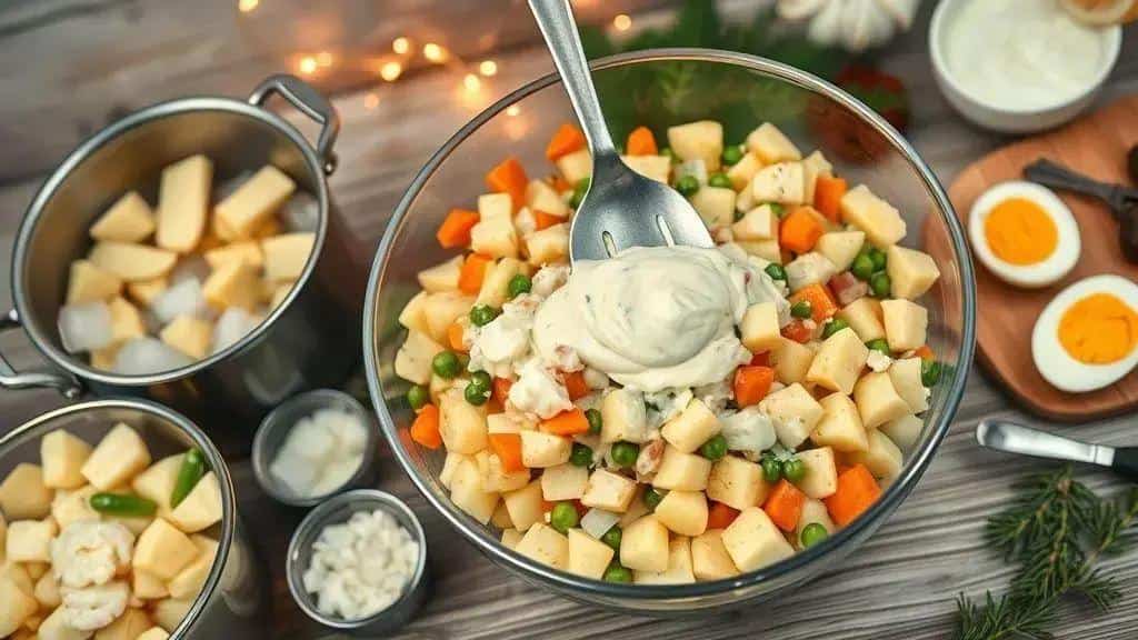 Como preparar a salada de maionese clássica Como preparar a salada de maionese clássica