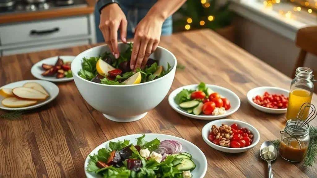 Como preparar a salada especial de Natal passo a passo