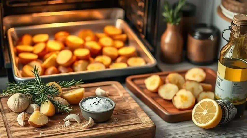 Como preparar batata assada com alecrim