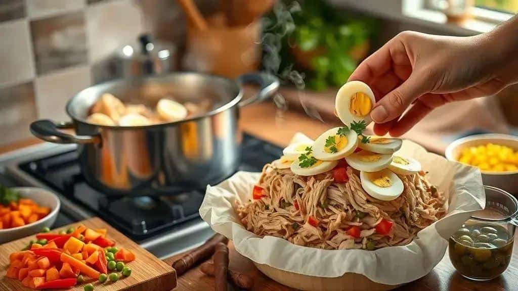 Como preparar cuscuz de Natal com legumes e frango Como preparar cuscuz de Natal com legumes e frango