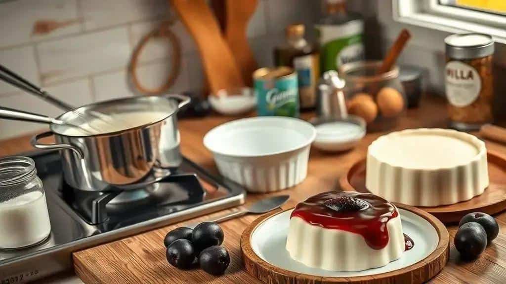 Como preparar manjar branco de natal com calda de ameixa passo a passo