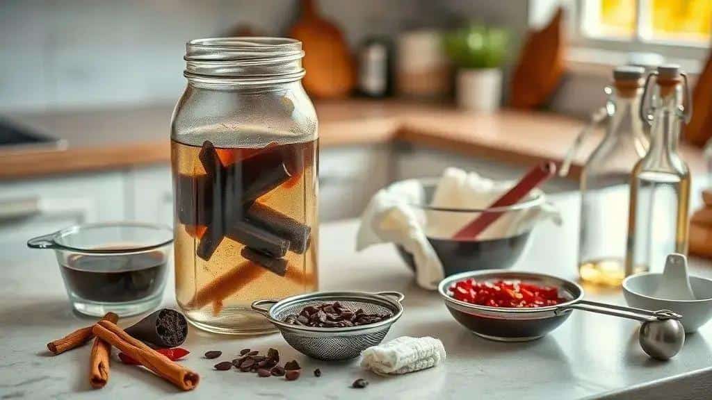 Como preparar o licor caseiro de chocolate e pimenta passo a passo