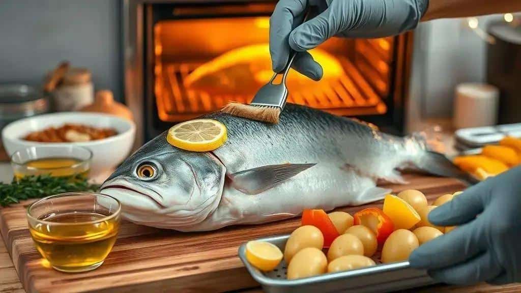 Como preparar o peixe assado inteiro para ceia de ano novo