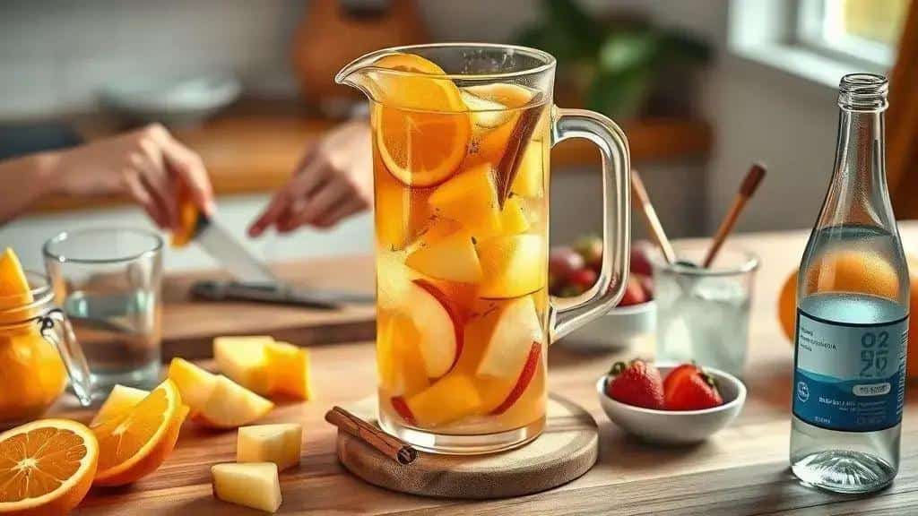 Como preparar o ponche de frutas passo a passo