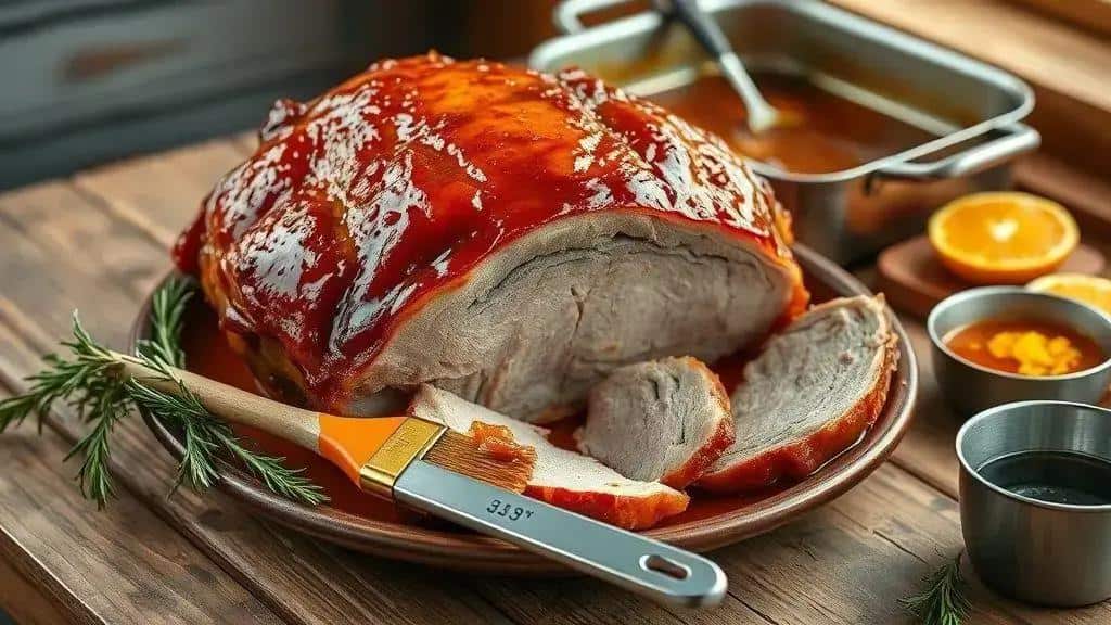 Como preparar pernil suíno com mel e mostarda