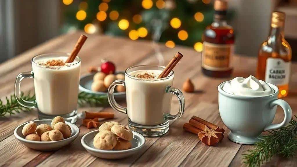 Como servir Eggnog: harmonizações e apresentação natalina