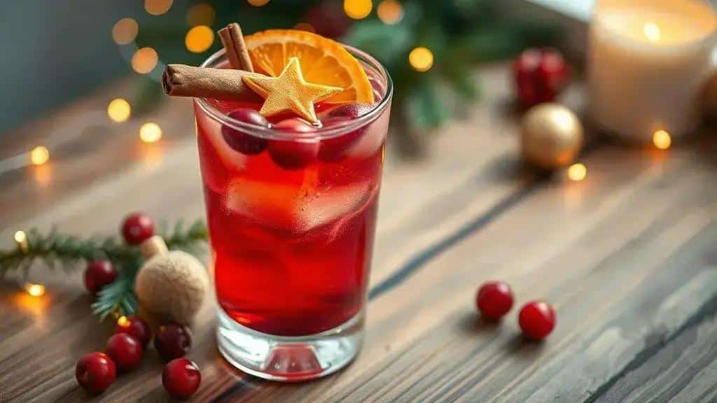 Coquetel de Natal sem Álcool para Crianças