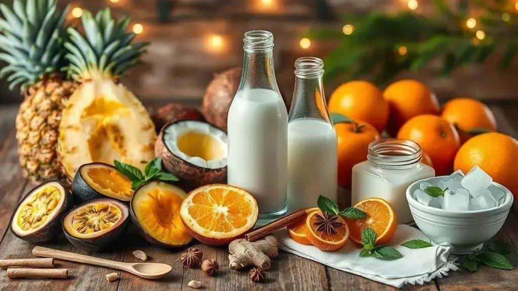 Curiosidades sobre ingredientes tropicais usados no Natal Curiosidades sobre ingredientes tropicais usados no Natal