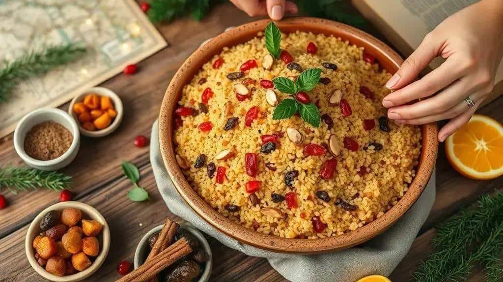 Curiosidades sobre o cuscuz e as frutas secas na tradição natalina