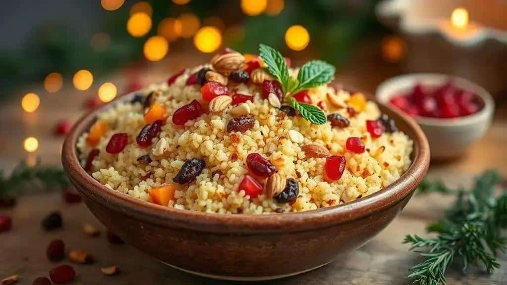 Cuscuz Marroquino Festivo com Frutas Secas