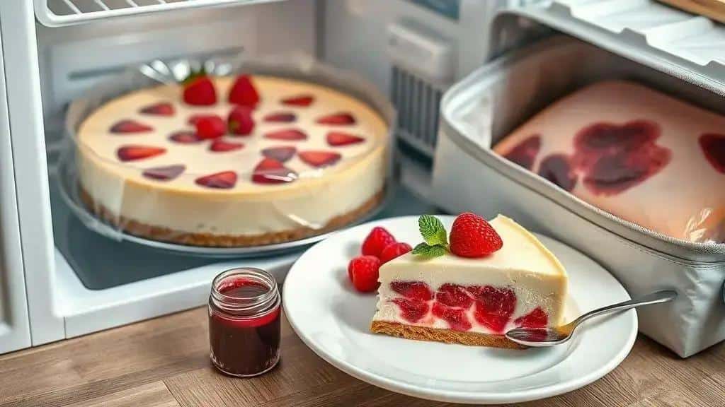 Dicas para conservar e servir o cheesecake de frutas vermelhas