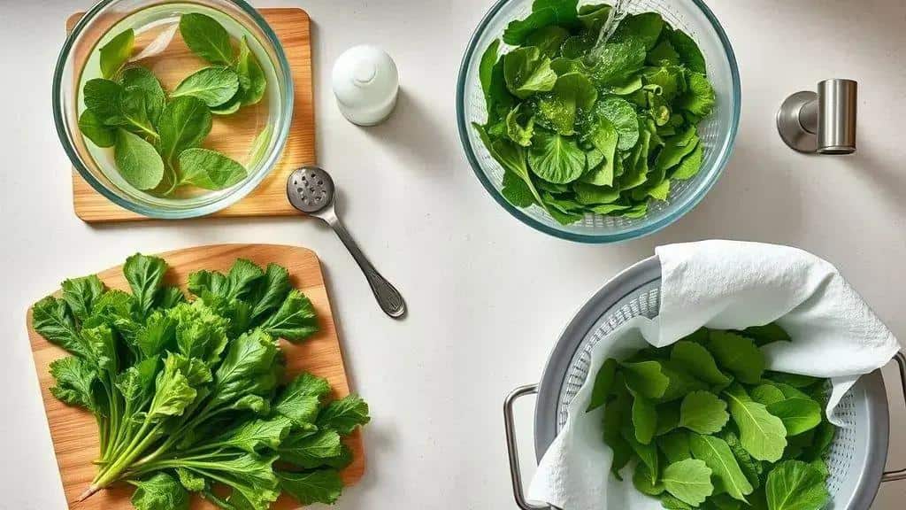 Dicas para escolher e higienizar as folhas Dicas para escolher e higienizar as folhas