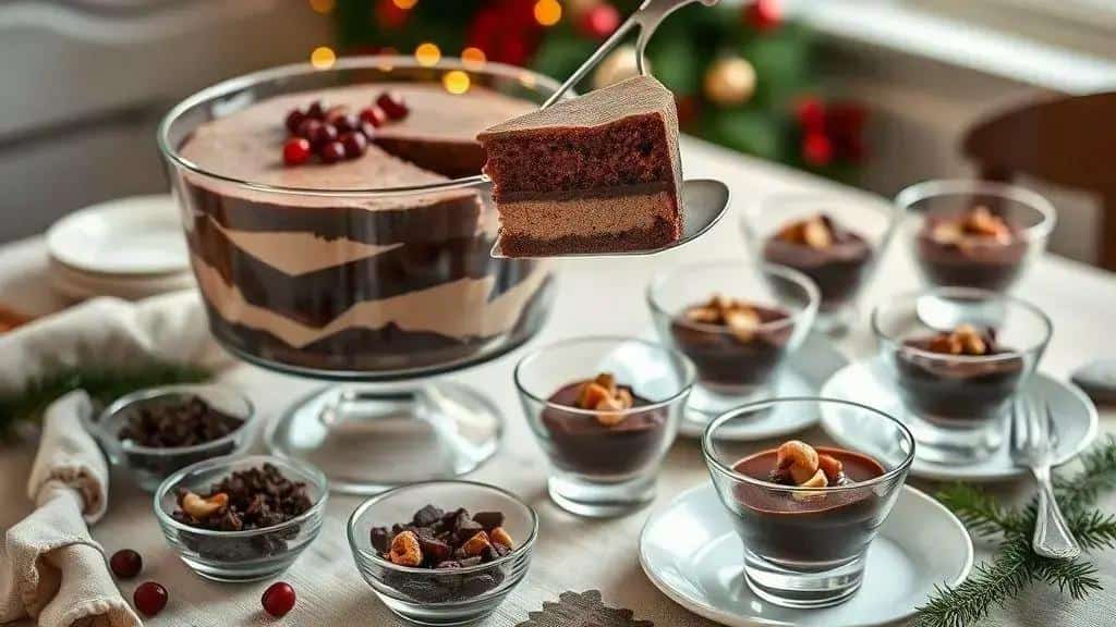 Dicas para montar e servir o pavê na ceia Dicas para montar e servir o pavê na ceia