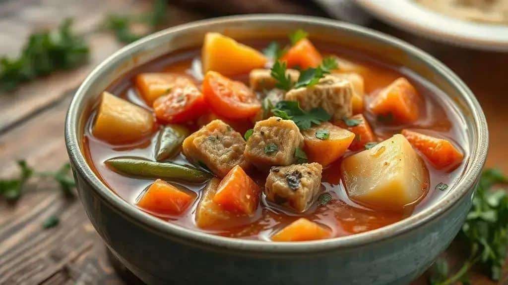 Ensopado de Legumes com Soja