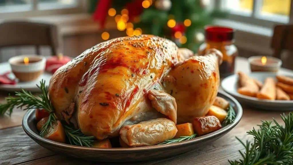 Frango Recheado de Natal Fácil e Econômico
