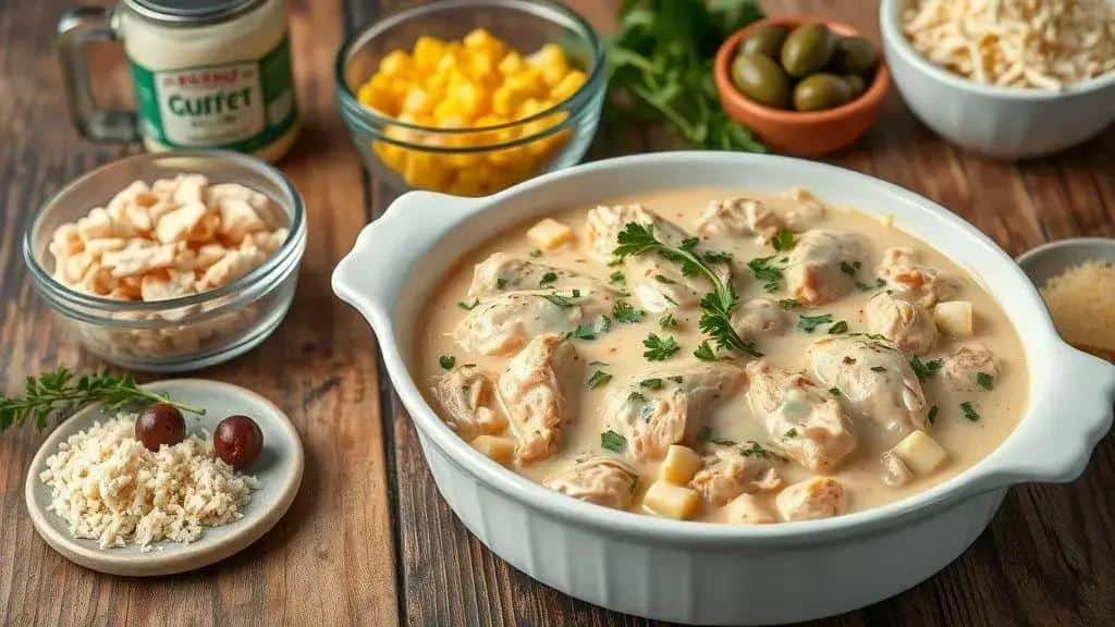 Fricassê de Frango Cremoso para Ceia de Natal Simples