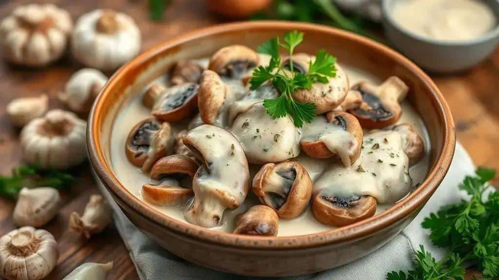 Fricassê Vegano de Cogumelos