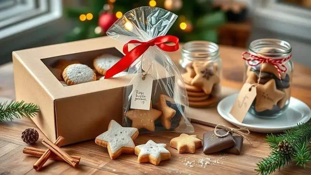 Ideias para decorar e presentear os biscoitos na época natalina