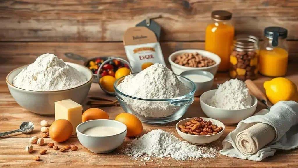 Ingredientes da receita de Stollen