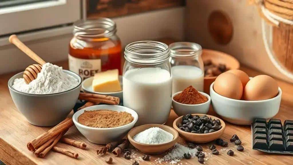 Ingredientes da receita Pão de Mel Tradicional