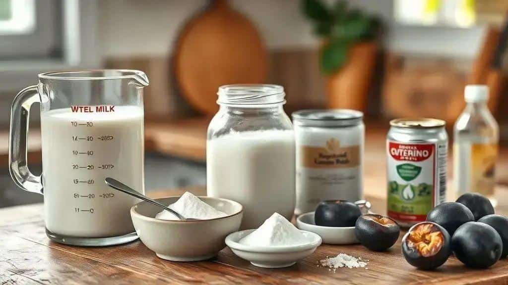 Ingredientes do manjar branco
