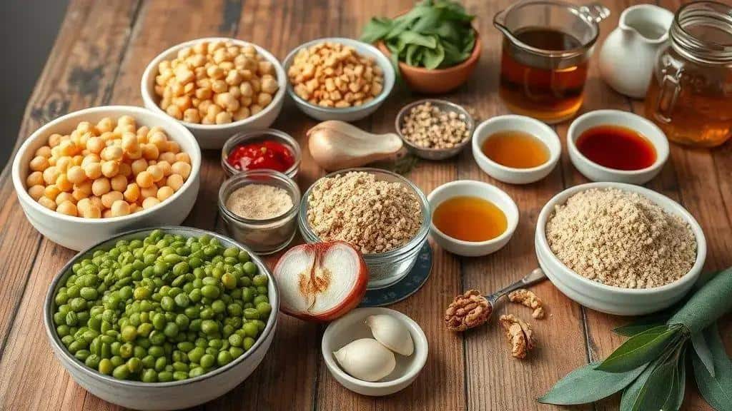 Ingredientes do Peru Vegano de Natal