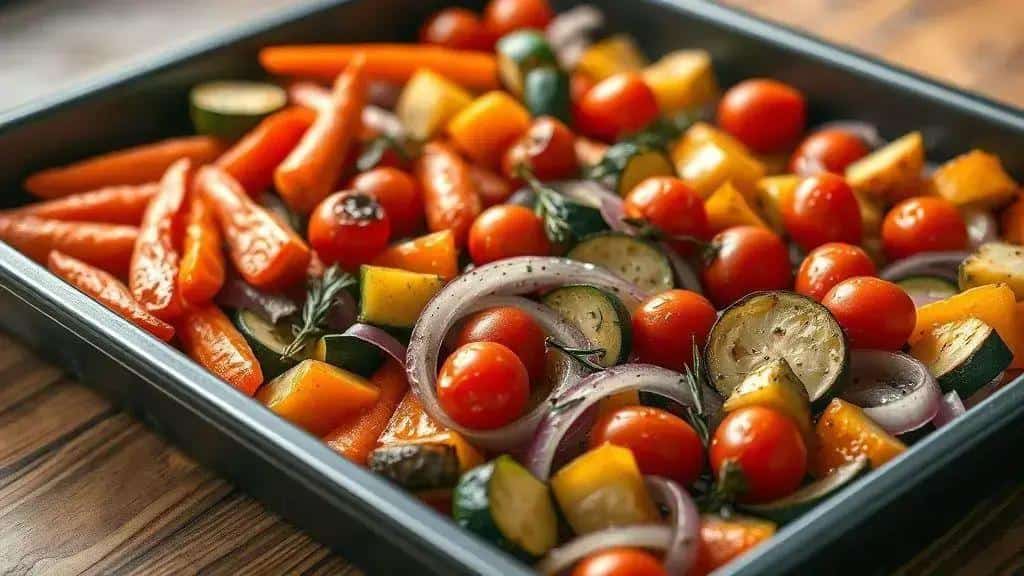 Legumes Assados com Azeite e Ervas Finas