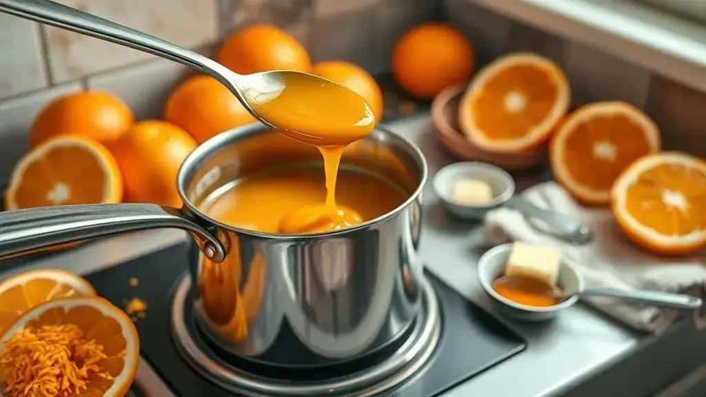 Molho de laranja: preparo, redução e textura