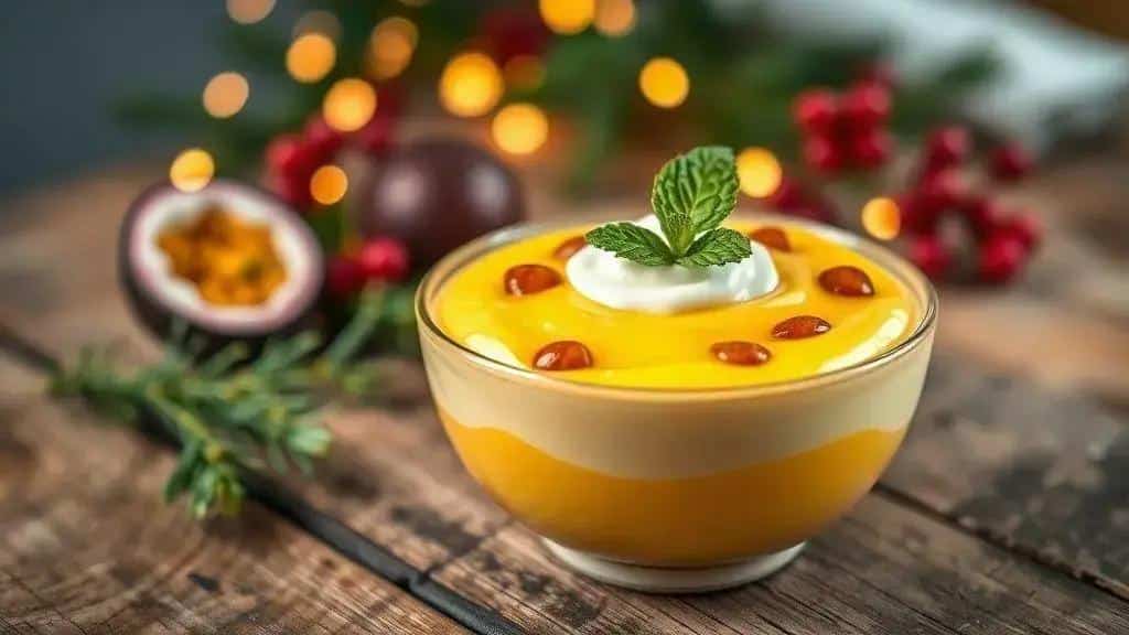 Mousse de Maracujá com Azedinho para Refrescar a Ceia