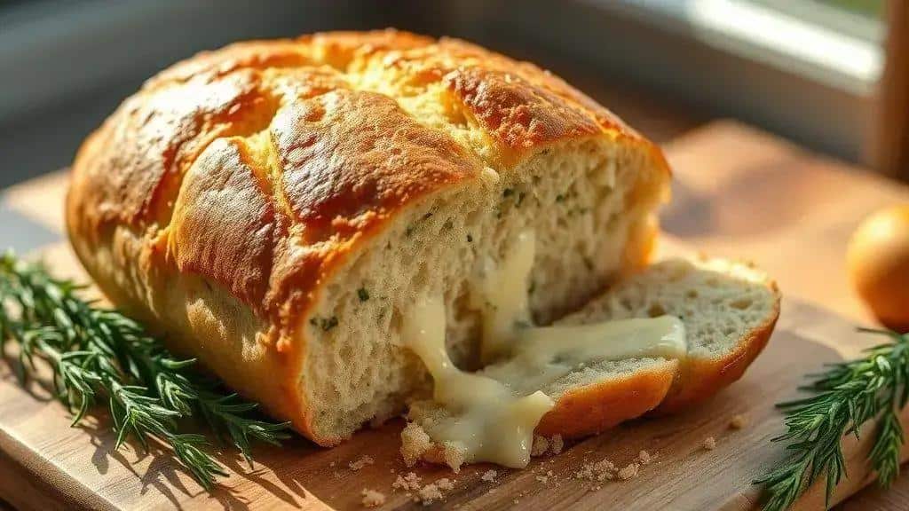 Pão Natalino com Ervas e Queijo