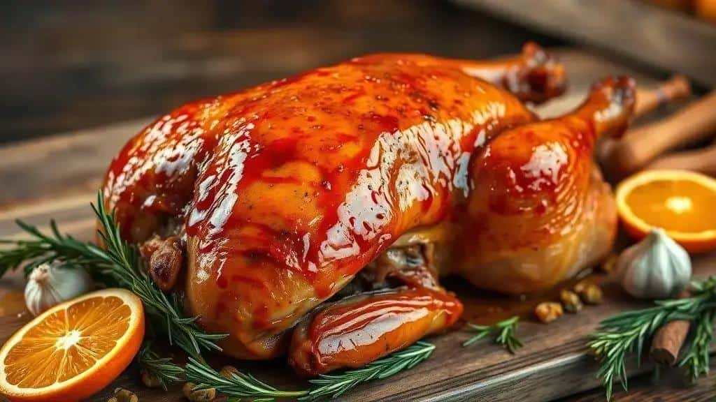 Pato Assado com Laranja para uma Ceia Sofisticada