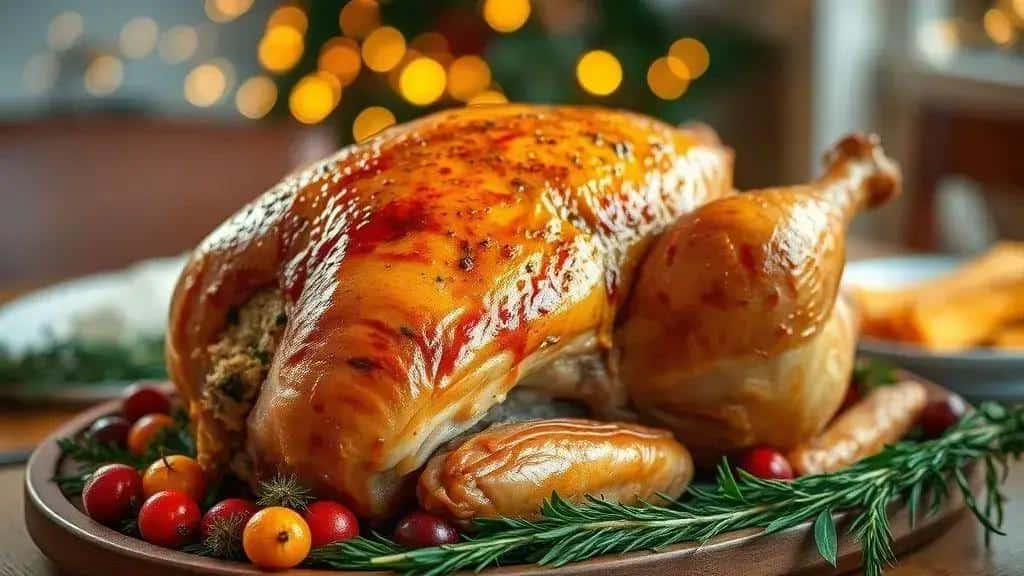 Receita de Peru de Natal Tradicional Recheado
