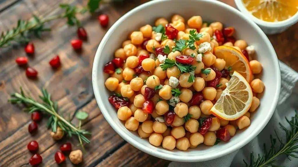 Salada de Grão-de-Bico de Natal