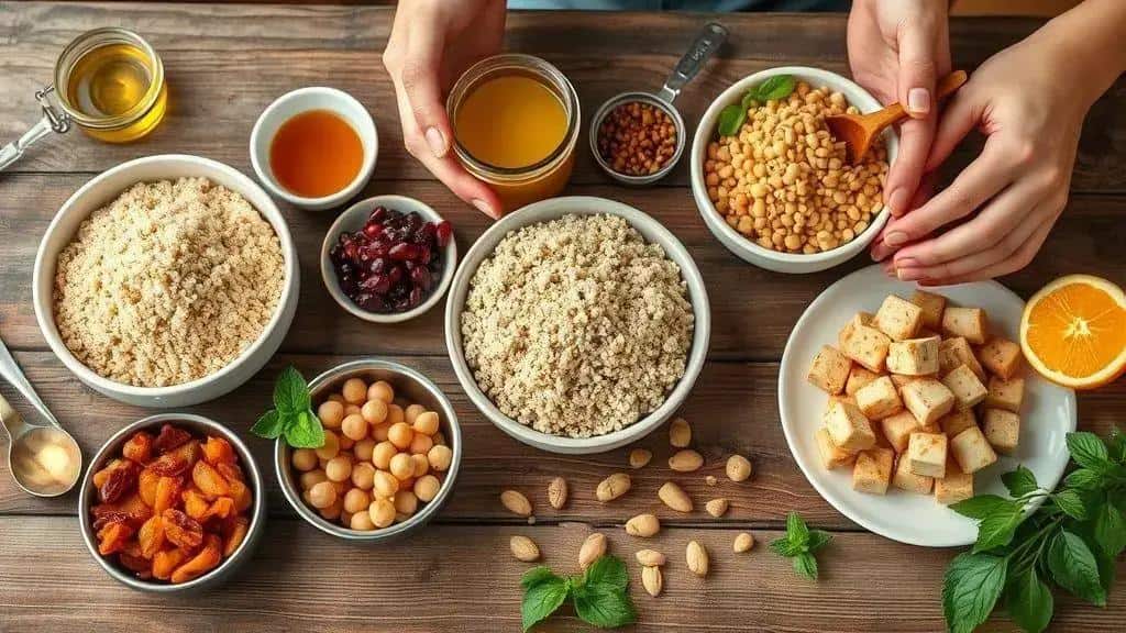 Substituições e opções para dietas (vegana, sem glúten)