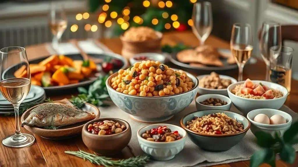 Sugestões de acompanhamentos e pratos para a ceia