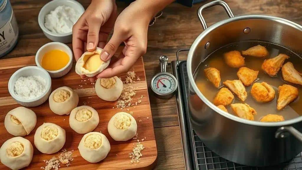 Técnicas para modelar, empanar e fritar a coxinha perfeita