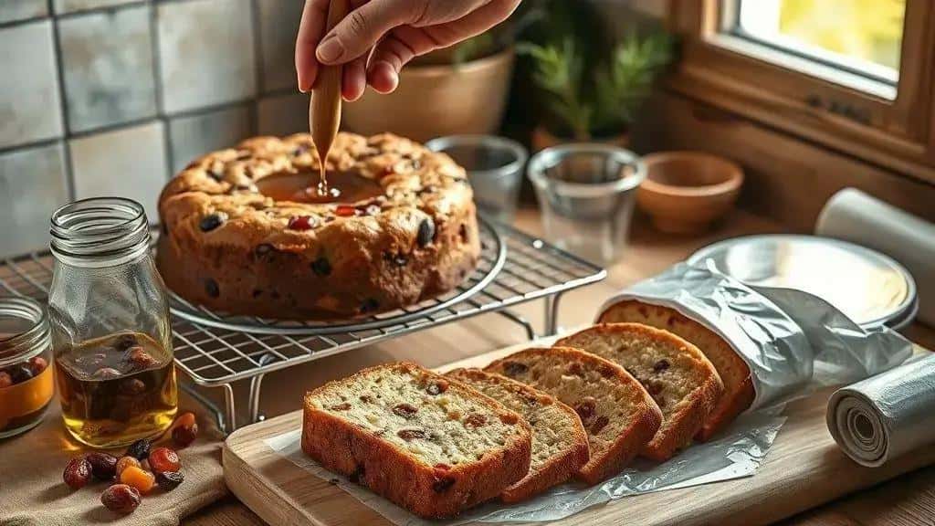 Técnicas para umedecer e conservar o bolo