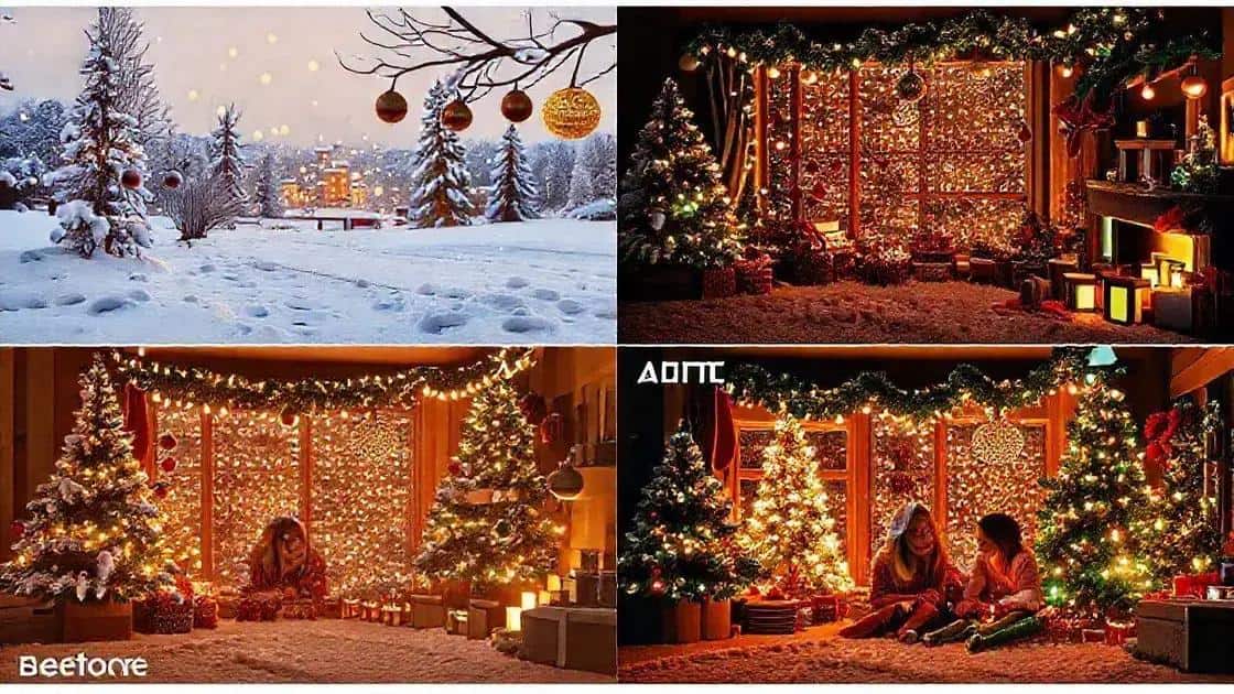 filtros e edições que realçam o Natal