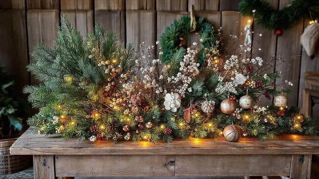 ideias simples de decoração natalina para o campo