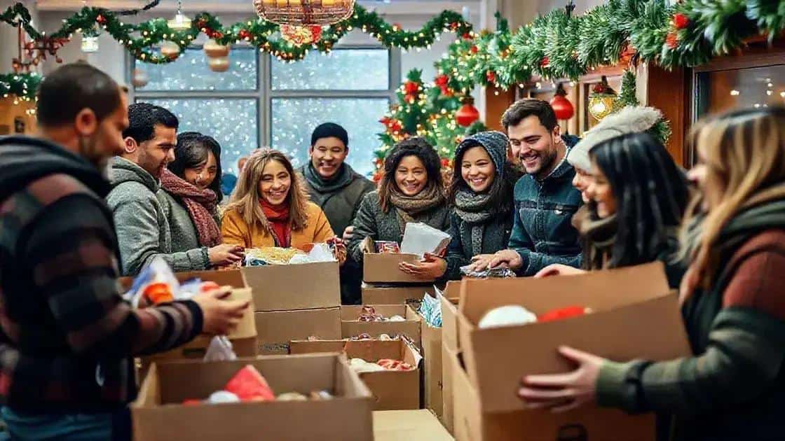 como ajudar comunidades em necessidade durante as festas