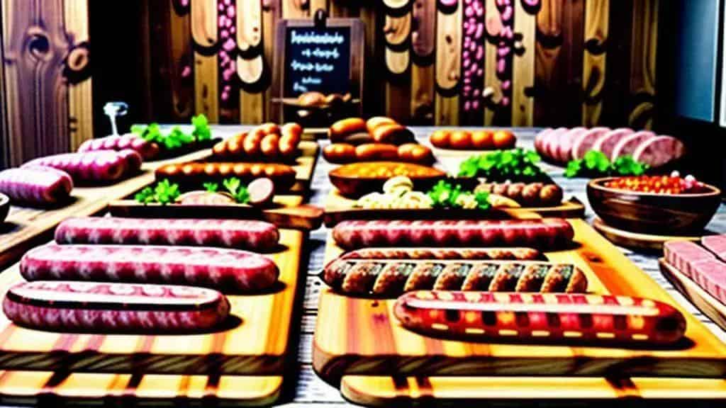 Variações da linguiça artesanal assada (temperos e carnes)
