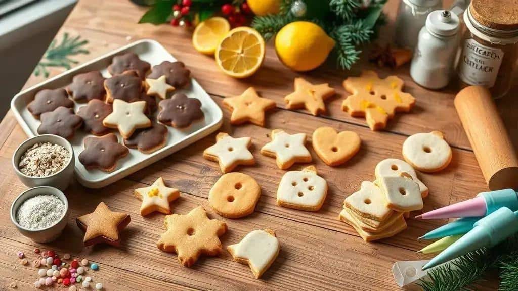 Variações da receita Biscoitos de Natal (sabores, formatos e versões veganas)
