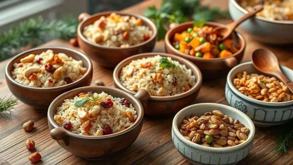 Variações do Arroz com Castanhas de Natal Variações do Arroz com Castanhas de Natal