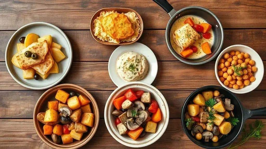 Variações do Bacalhau de Natal com Batatas e Azeitonas